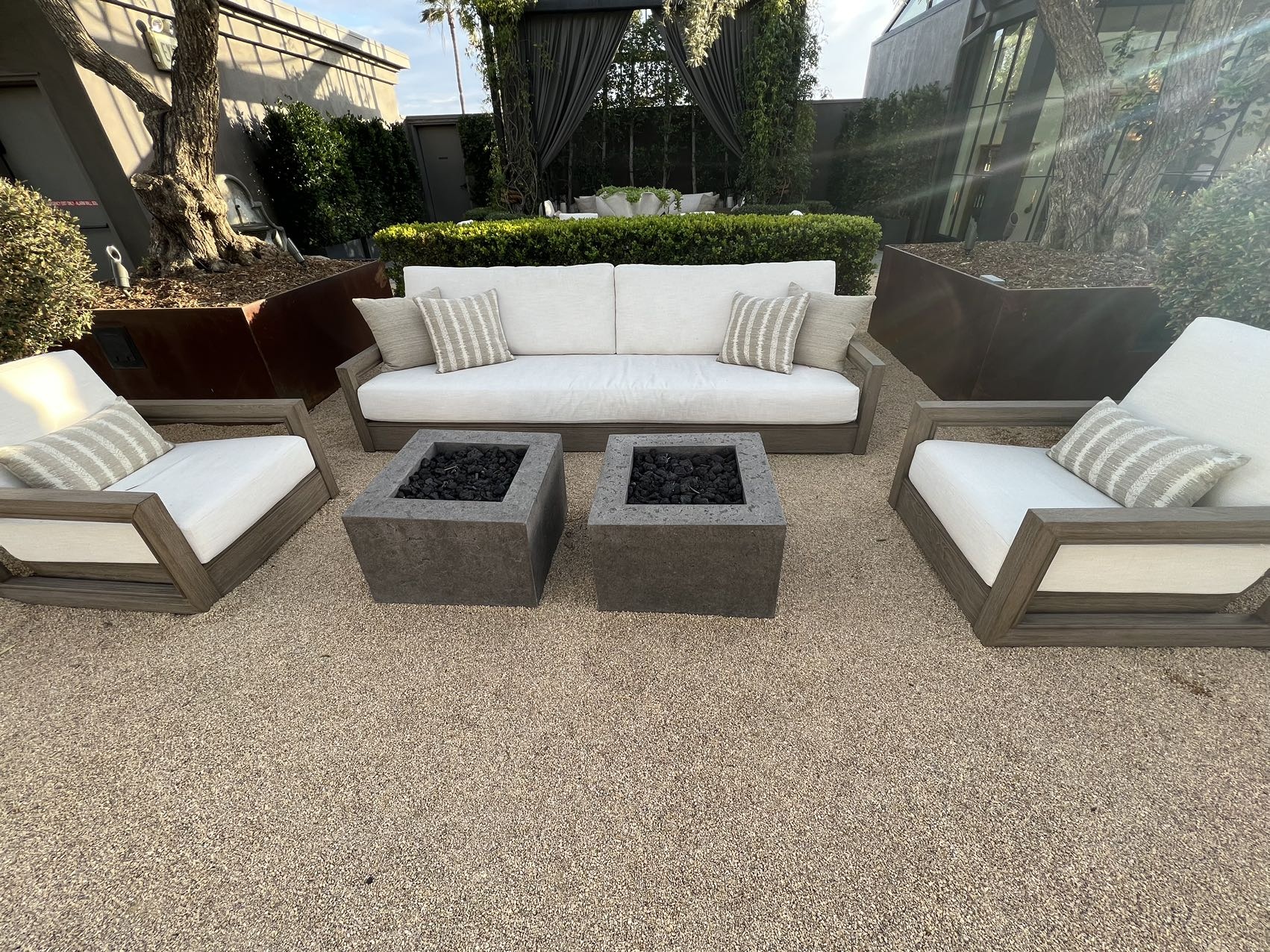 Modern Teak Furniture Series Comfortable Couch for  Outdoor Garden  Teak Sofa Set