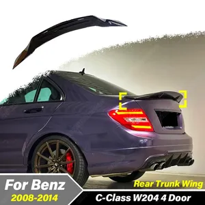 Aileron de coffre arrière de type R pour Mercedes Benz Classe C W204 4 portes 2009 2010 2011 2012 2013 2014, accessoires pour le couvercle du coffre - Product Image 1