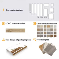 Suelo de Vinilo de Lujo con Aspecto de Madera Impermeable de 4 mm, 5 mm, 6 mm, 7 mm, 8 mm, Sistema de Clic, PVC, SPC, LVP, con IXPE