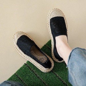 Mocassins plats décontractés pour femmes, nouvelle collection été 2025, en maille respirante tissée, style pêcheur, avec doublure en tissu - Product Image 3