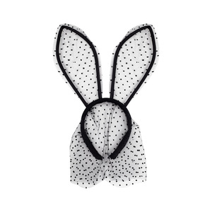 عصابة رأس جديدة من الدانتيل الكبير WOWEI باللون الأسود للتصوير الفوتوغرافي لحفلات التخرج - Product Image 4