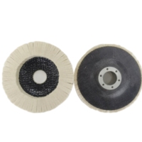 Finition miroir Disque en feutre de 115mm Disque en feutre de laine Outil de polissage de miroir pour verre métal Non métallique Abrasif de qualité supérieure pour