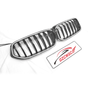 Parrilla Delantera G32 de Alta Calidad, Actualización con LED de Una Sola Línea, ABS, Negro Brillante, para BMW Serie 6 G32 2020 - Product Image 2