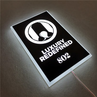 Caisson lumineux publicitaire personnalisé Rectangle circulaire Caisson lumineux complet Boîte à lumière acrylique résistante aux intempéries pour magasin