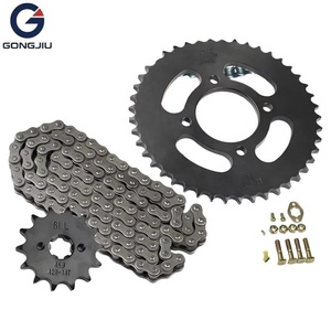 바자즈 BM100 <span class=keywords><strong>CT100</strong></span> 100cc 스트리트 커뮤터 교체용 모터사이클 체인 스프로킷 키트 428H 42T 14T 112L 앞/뒤 - Product Image 1