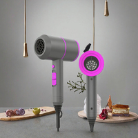 Sèche-cheveux ionique 1800W à séchage rapide avec diffuseur pour la maison, les voyages et les salons