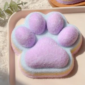 Jouet anti-stress géant en peluche floquée en forme de patte de chat, arc-en-ciel, Kawaii Mochi, à presser, doux, pour soulager le stress, idéal pour les fêtes, produit phare - Product Image 5