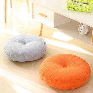 Coussin futon épais en coton et lin, style japonais rond, adapté pour balcon, fenêtre en baie, tatami, rebord de fenêtre et sol - Product Image 3