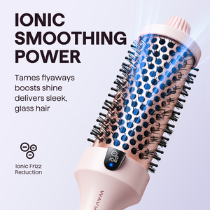 Rotating Curling <b>Brush</b> 1.25 In Ceramic With LED Display Adjustable <b>Heat</b> Settings For All Hair Types - Product Image 3