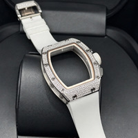 Montre automatique de haute qualité 7201, cadran squelette serti de diamants, montre légère de haute qualité, unisexe, pour un usage quotidien décontracté