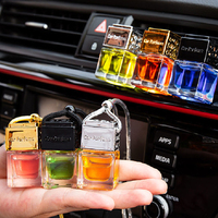 Pendentif de parfum décoratif de voiture de luxe bouteille en verre de longue durée désodorisant de voiture liquide suspendu parfum de voiture suspendu