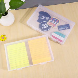 Rectangular Transparent Plastic Storage Box 18x11x3cm Double Buckle Cover Office Organizer - Product Image 3
