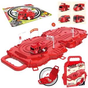 Enfants créatif liquidation course véhicule Rail voiture 4 couleurs assemblage bricolage Puzzle piste voiture jouet - Product Image 1