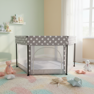 Clôture de jeu pour enfants, clôture pliable pour bébé, utilisable en intérieur et en extérieur, clôture de sécurité pratique pour bébés, aucun installation requise - Product Image 5