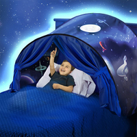 Castillo de Juguete Mágico de Lujo para Niños y Niñas, Mundo de Nieve Espacial de Ensueño, Unicornio, Casa de Juegos, Tienda de Campaña para Cama