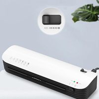 Plastifieuse automatique Quanheng A4 A3 pour bureau, machine à plastifier à chaud et à froid, avec film de plastification et coupe-rond intégrés