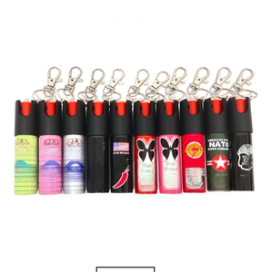 Top Ranking Protective Perfume Lipstick Bottle Keychain multi Color Style Portable Safety Device 20ml for Women - Product Image 1