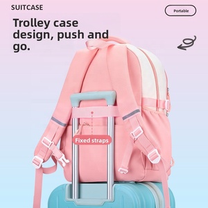 Sac à dos étudiant unisexe imperméable RFID avec fermeture éclair, grande capacité, motif dessin animé, nouveau design, tendance, pour collège et lycée - Product Image 5