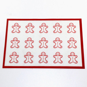 Wholesale Custom Christmas Pattern <b>Silicone</b> Non-Stick <b>Baking</b> Sheet Pastry Pad Mat for Biscuits Bread Candies <b>Baking</b> Pastry Tools - Product Image 5
