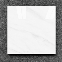 Carreaux de sol 600x600mm, carreaux de sol en marbre blanc poli et émaillé pour salon, projet de maison haut de gamme