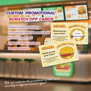 Tarjetas Rasca y Gana al por Mayor para Comerciantes, Recompensas Promocionales, Impresión Personalizada, Vales de Descuento para Europa - Product Image 2