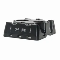 Soporte de estación de carga para controlador 4 en 1 para Playstation 4 PS4 PSVR VR Move Quad Charger para Play Station 4 MOVE Controller