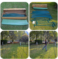 Green House PE Grille Tissu Galvanisé Tube Tunnel Jardin Serre pour 4*3M 6*3M 8*3M Taille