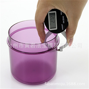 Plastic Cotton Swab Container <b>Round</b> Transparent Storage <b>Box</b> For Desktop Use - Product Image 3