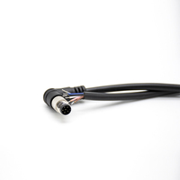 Conector de Sensor M8 de 6 Pines, Cable de 6 Pines, IP67, Código A, Hembra a Macho, Ángulo Recto de 90 Grados, Ensamblaje de Conexión Rápida