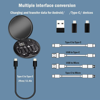 6 en 1 Multiport Multifunción Usb C Kit de carga y cable de datos 60W Adaptador de teléfono de carga rápida Kit de cable de carga para Iphone