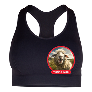 <span class=keywords><strong>Soutien</strong></span>-<span class=keywords><strong>gorge</strong></span> de sport simple en laine mérinos pour femme pour la gym, le yoga et la course à pied. - Product Image 1