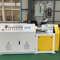 Ligne de production de tuyaux en PVC, extrudeuse et machine de formage de tuyaux en plastique pour conduites ondulées à paroi simple et double en PP/PE