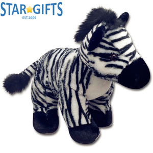 Peluche zèbre assise, animal en peluche rayé noir et blanc, peluche douce et câline pour enfants, décoration d'intérieur, cadeau d'anniversaire - Product Image 3