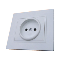 Norme européenne 250V moderne universel prise électrique lumière interrupteur mural et prise avec port USB de type c