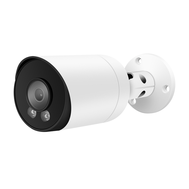 IP67 Metal Bullet Camera 2.8mm Wide Angle Dual Light Network Camera 4MP POE Human Detection 30m IR Distance HIK Compatible
