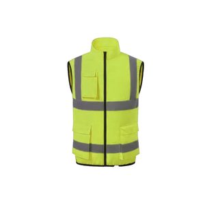 CITICITY Gilet de sécurité réfléchissant sans manches multipoches pour travaux de construction, respirant, rafraîchissant pour l'été, avec 2 ventilateurs - Product Image 5