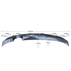New High Quality Black Rear Bumper Lip <b>Diffuser</b> & Trunk Spoiler for Golf 5 MK5 GTI (olotdi) - Product Image 2
