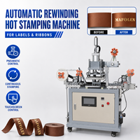 Machine de marquage à chaud pneumatique pour rubans et étiquettes adhésives avec écran tactile