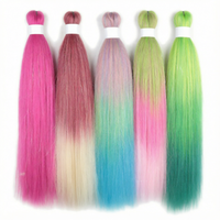 Rambut Kepang Ekstensi 26 inci Pre Stretched Dyed Expression Braiding Hair Box Braids Crochet Hair untuk Ekstensi Rambut Sintetis Ez Braid