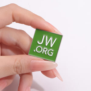 Oferta Especial: <span class=keywords><strong>Jw</strong></span>. Personalizado y Económico. Pin de Solapa <span class=keywords><strong>Org</strong></span>ánico, Insignia Metálica Cuadrada, Pin de Esmalte Suave - Product Image 2