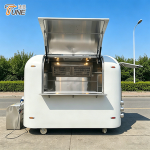 Remolque de Comida Rápida Móvil de Acero Inoxidable, Fácil de Usar y Mantener, para Actividades Festivas - Product Image 1