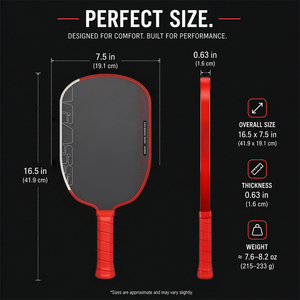 <span class=keywords><strong>Raquette</strong></span> de pickleball en fibre de carbone brute Toray T700 Agasi Pro IV approuvée par l'USAPA, 14 mm 16 mm, noyau en mousse TFP GEN4 - Product Image 4