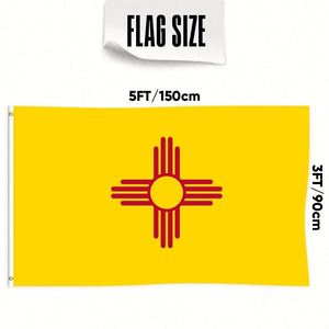 Bandera Personalizada de Nuevo México de 3x5 pies, Impresión Digital a una Cara para Banderas Nacionales y de Exhibición - Product Image 2