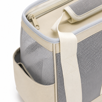 Sac de transport pliable personnalisable en PVC pour animaux de compagnie |   Respirant et sans odeur |   Fenêtre transparente |   Sac à main élégant pour chiens et chats pour l'été