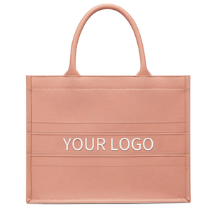 Bolso de Mano de Cuero PU con Logotipo Personalizado, Bolso de Mano Cóncavo de Moda, Bolso de Mano de Lujo de Alta Calidad al por Mayor - Product Image 1