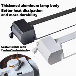 Nouveau design 6000K Track Light 20W Réglable LED Linéaire Track Light pour Shop & Living Room - Product Image 4