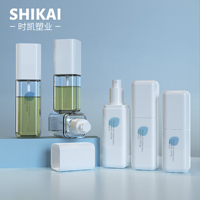 Emballage cosmétique vide en plastique givré de luxe Distributeur de pompe à savon en mousse liquide Bouteilles de pulvérisation Bouteilles carrées de lotion pour le corps pour animaux de compagnie