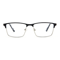 Marcos de diseñador retro Vintage para mujer y hombre, gafas con montura de metal, óptica italiana, unisex
