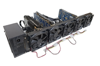 Rak GPU Full Tower Profesional untuk Multi-Kartu Grafis 7 Slot Ekspansi Server In-Line Kompatibel ATX Mining Tersedia