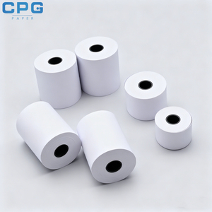 Papel térmico para recibos sin fenol de alta calidad, 57x30mm, 57x40mm, 55gsm, rollo de papel térmico de 2 1/4 pulgadas, venta al por mayor del fabricante - Product Image 2